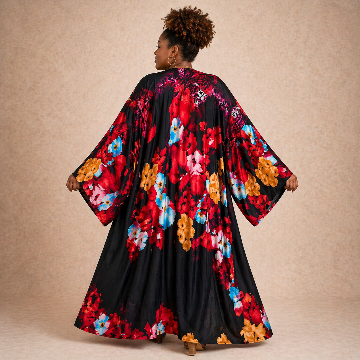 Fire & Ice Floral Kimono