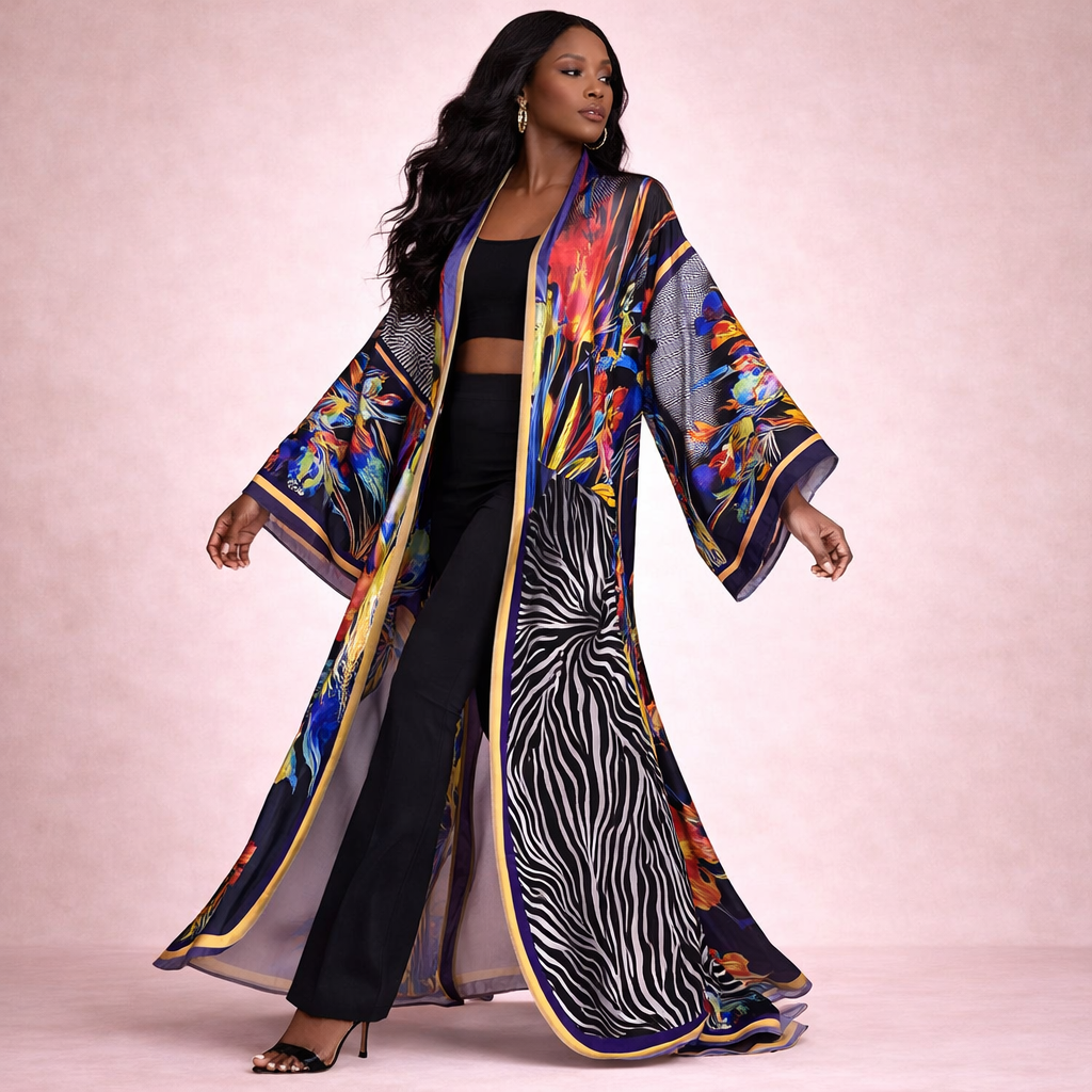 Artistic Graffiti Kimono