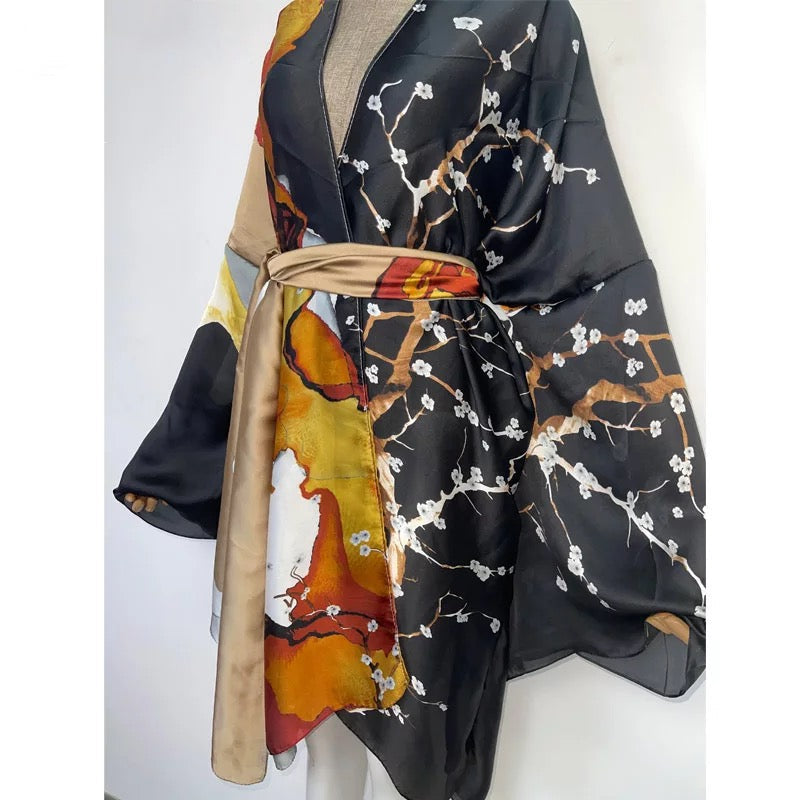 Women's Short Kimono Robe – All Inclusive Beach Cover Up