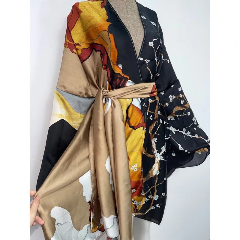 Women's Short Kimono Robe – All Inclusive Beach Cover Up