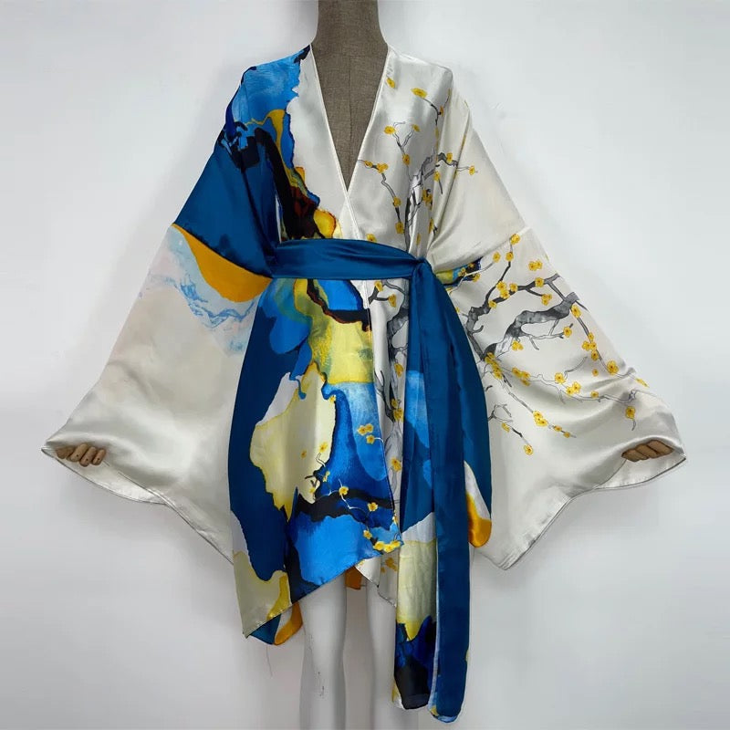 Women's Short Kimono Robe – All Inclusive Beach Cover Up