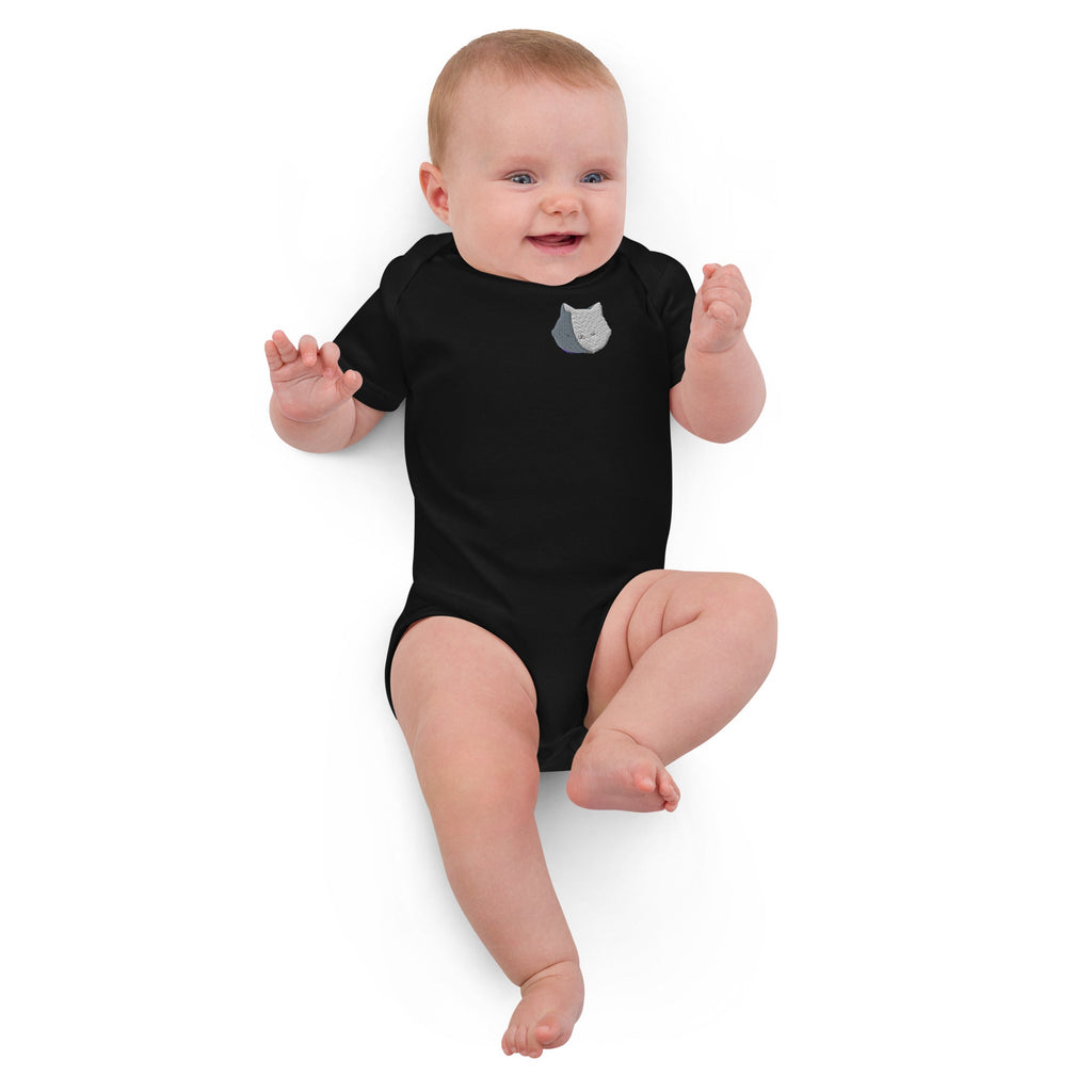 CalmCaressASMR Organic Cotton Embroidered Baby Bodysuit