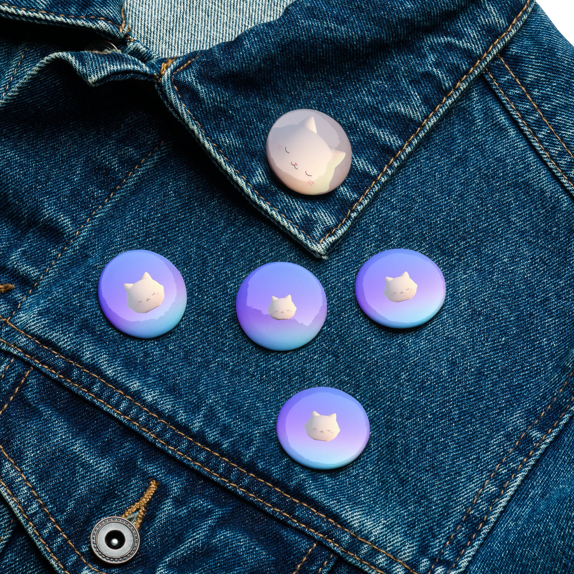 CalmCaressASMR Set of Pin Buttons